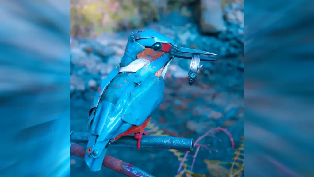 Cutlery Bird Sculpture 