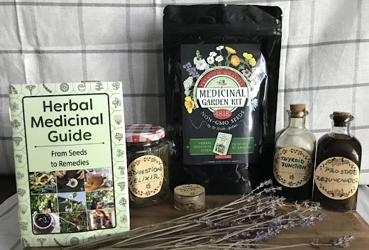 Medicinal Garden Kit by Dr Nicole Apelian 2409 non-GMO seeds backyard pharmacy